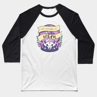 The future is Vegan Baseball T-Shirt